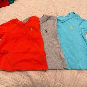 Polo by Ralph Lauren Kids' Orange, Gray, and Blue Tees